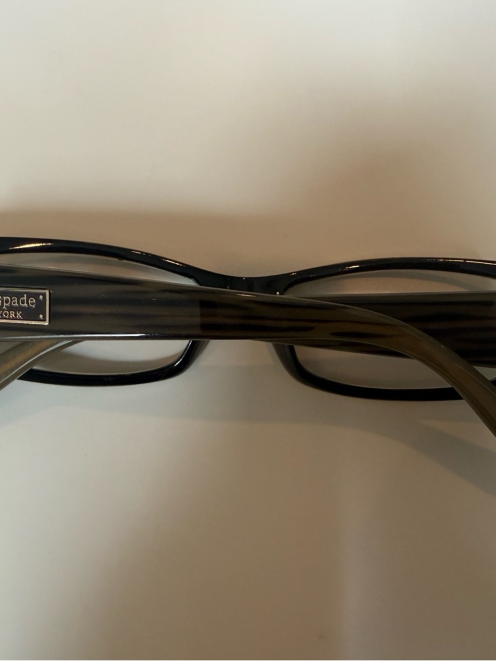 kate spade Brown Rectangular Eyeglasses with Green Case - Picture 2 of 6